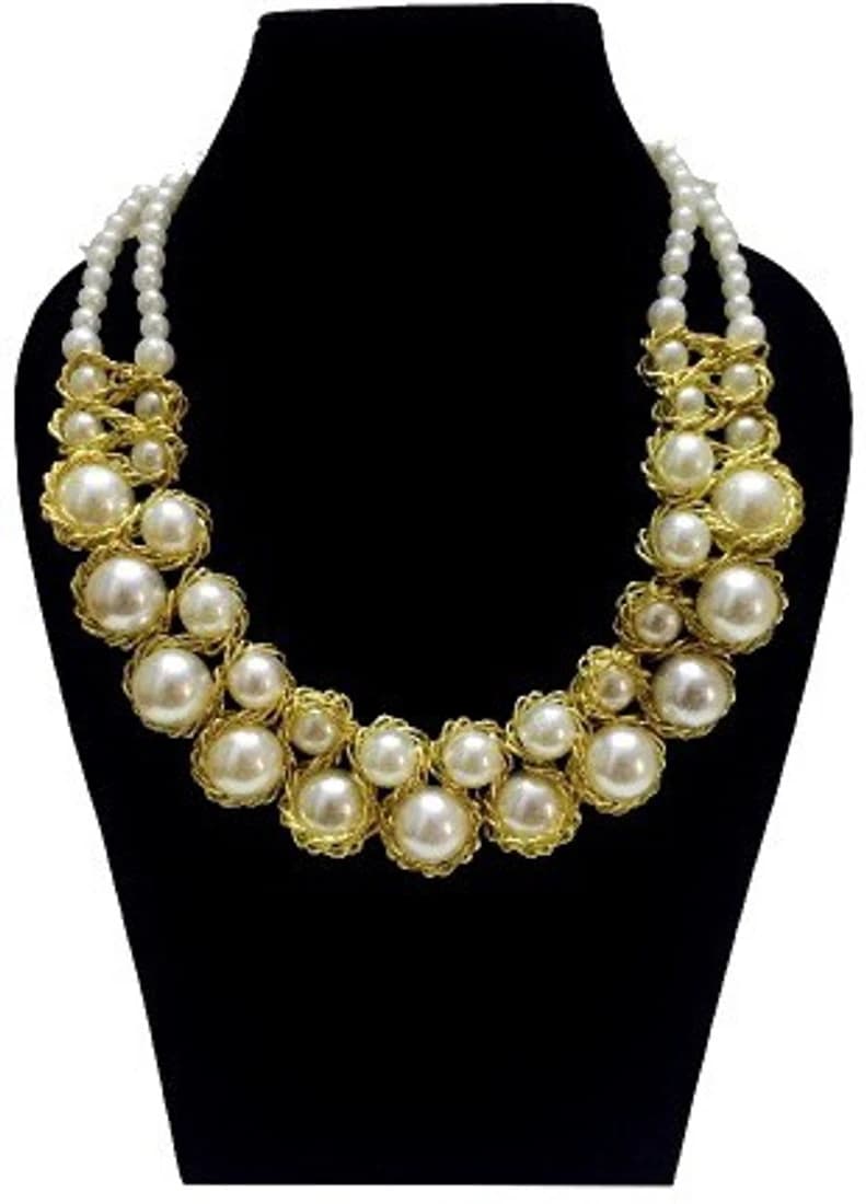 FashBlush Chic Bead Glam Alloy Necklace