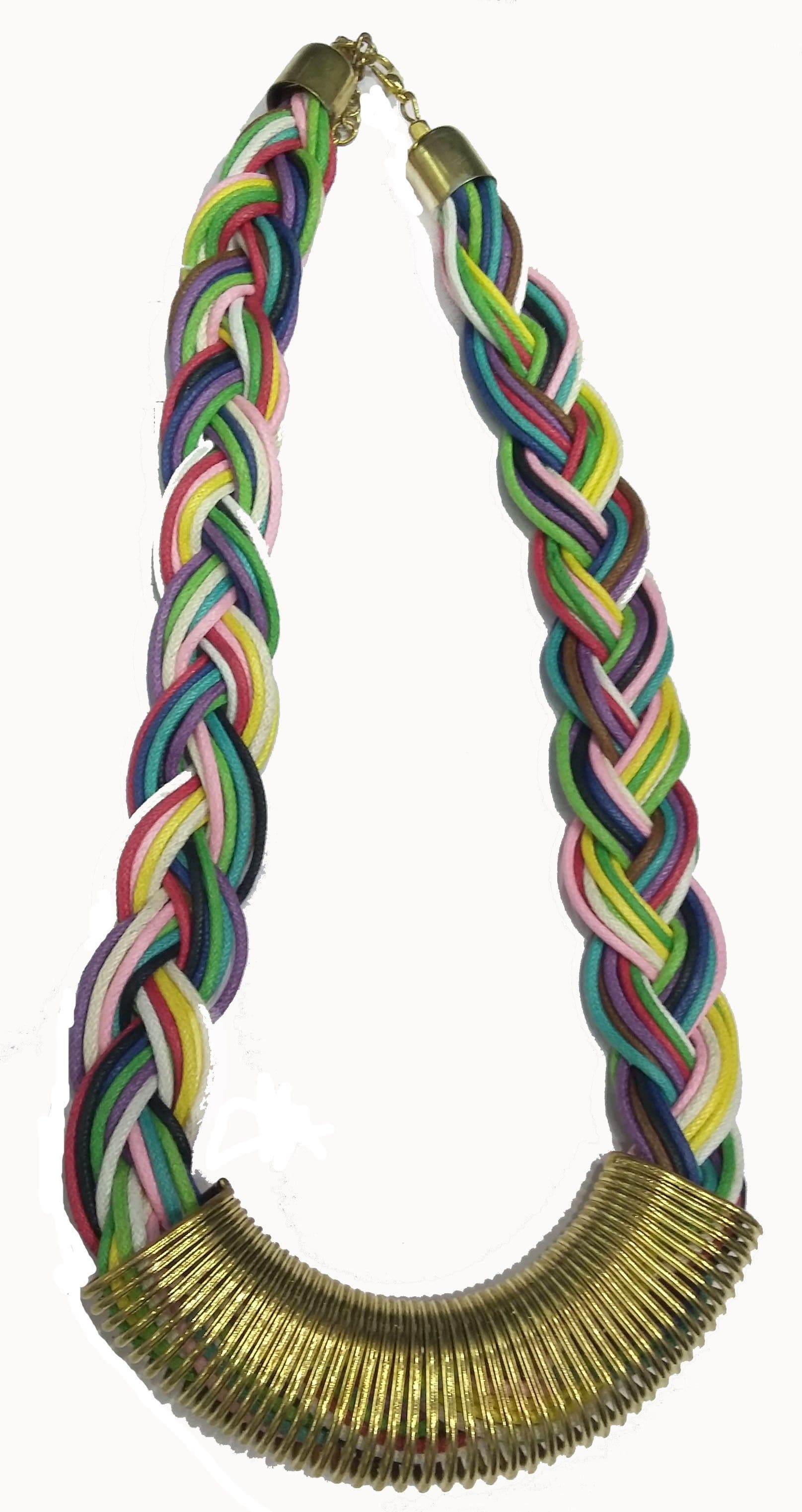Gurjari Thread Brass Plated Brass Necklace