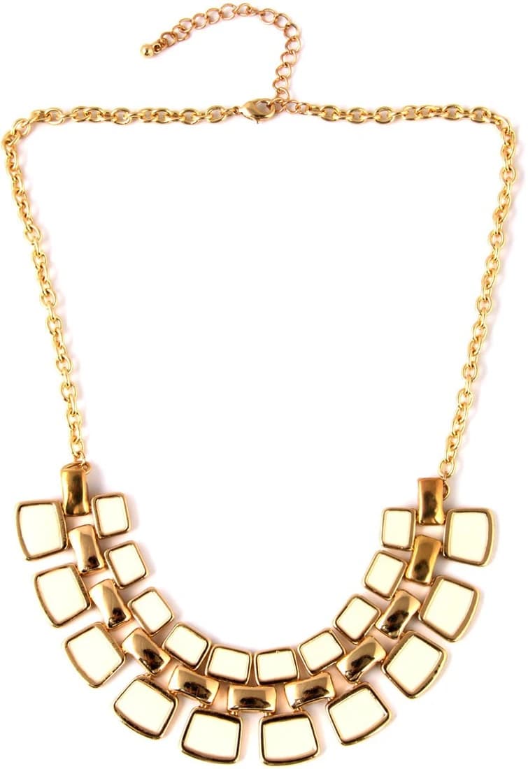 JEWELIZER Bohemian Yellow Gold Plated Alloy Necklace