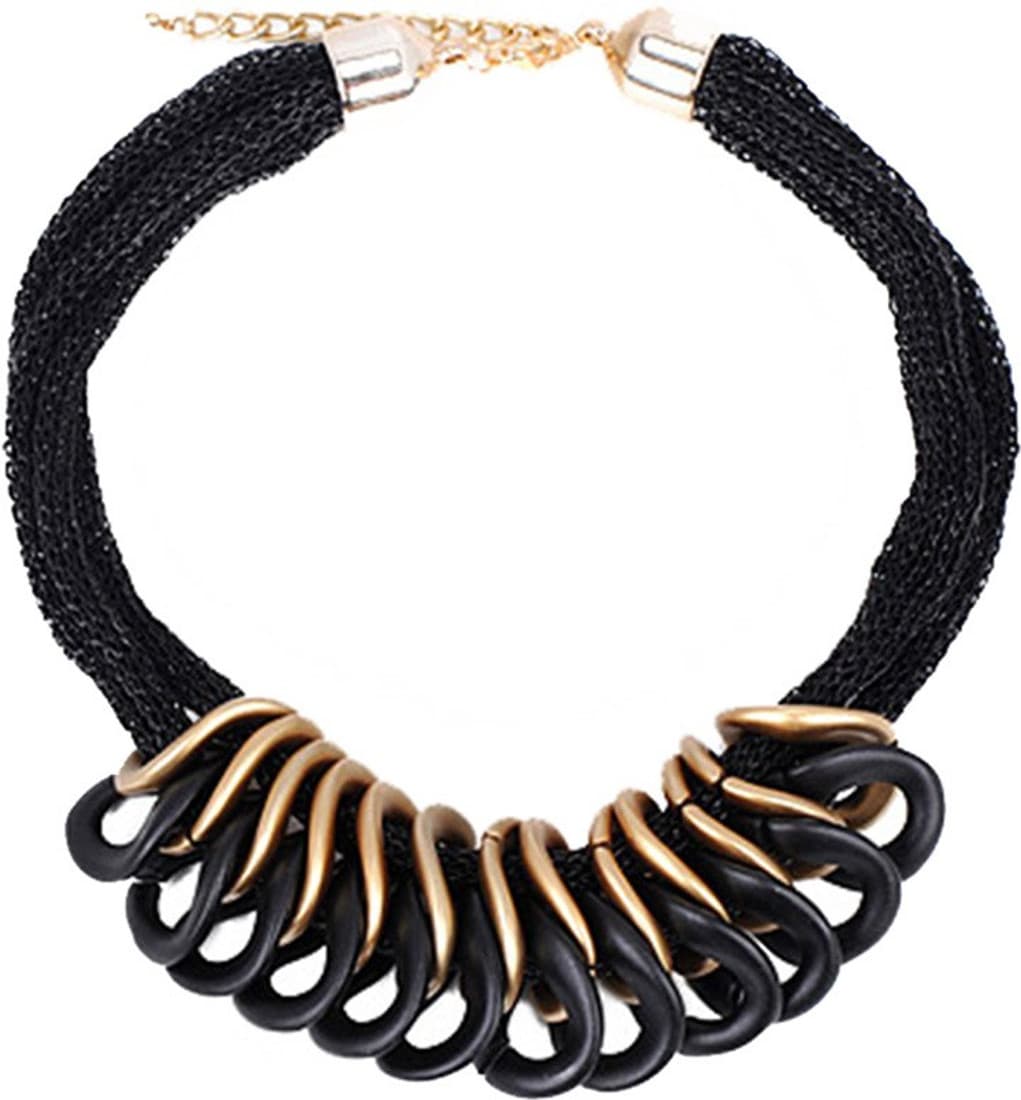 Jewel Touch Twist and Turn Alloy Necklace