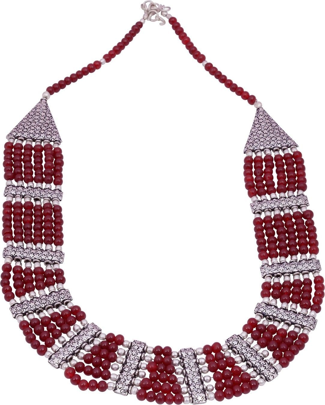 Jewelina Gems Brass Necklace
