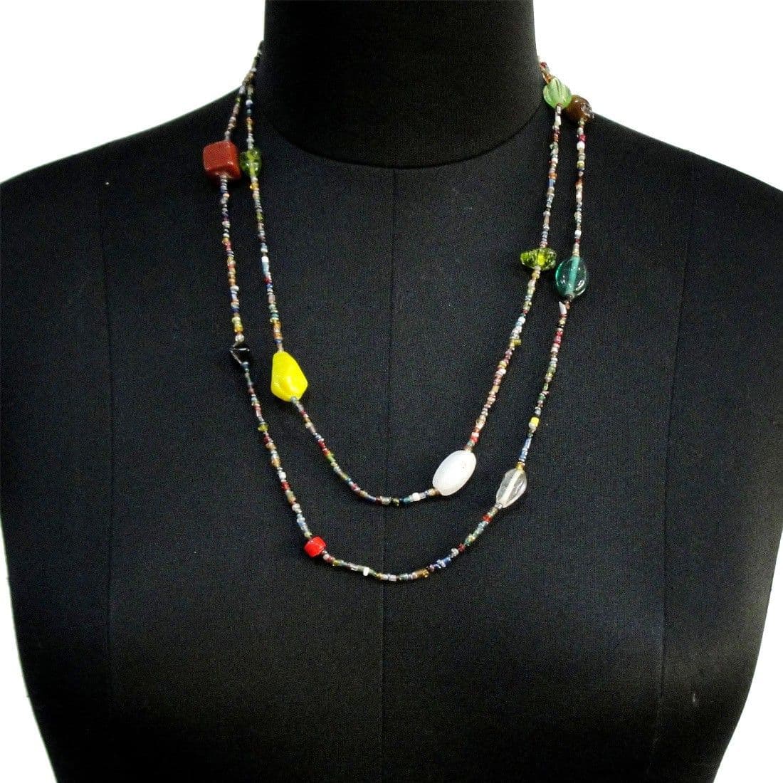 ETTI ESJ27_MULTI Crystal Glass Necklace