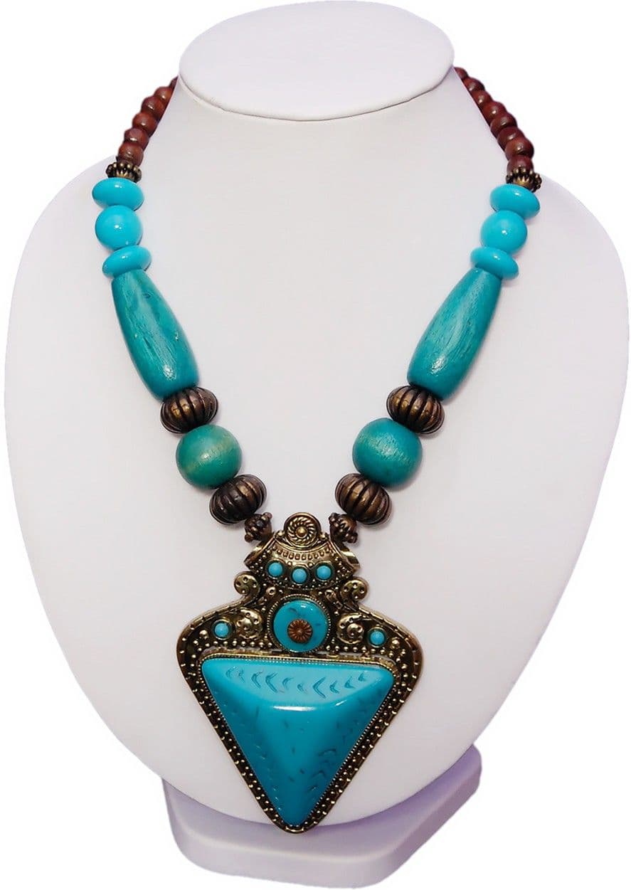 Jewelnation Alloy, Stone Necklace
