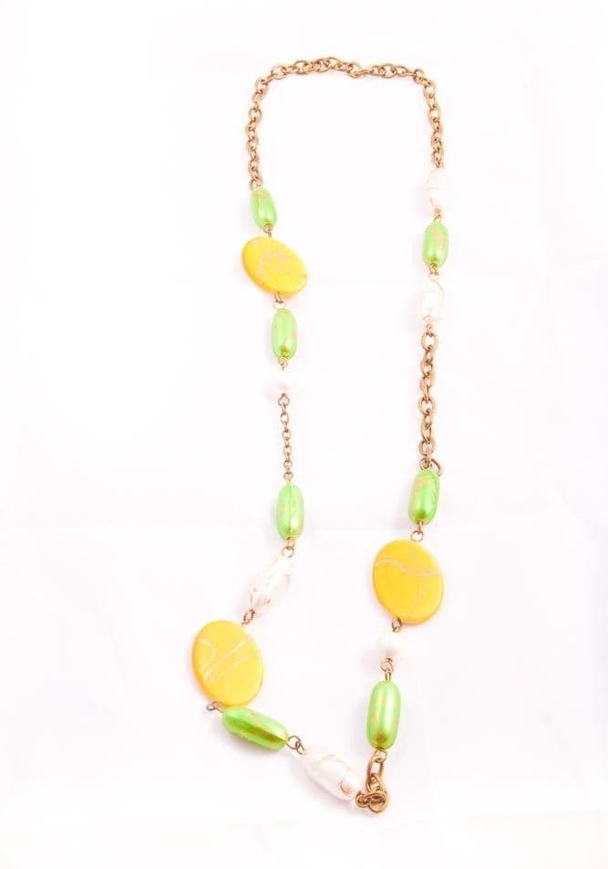 Harp Limone Metal Necklace