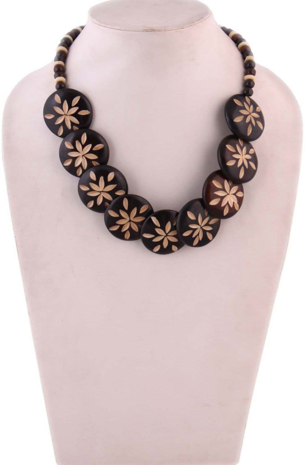 Indian Charm Beads Bone Necklace
