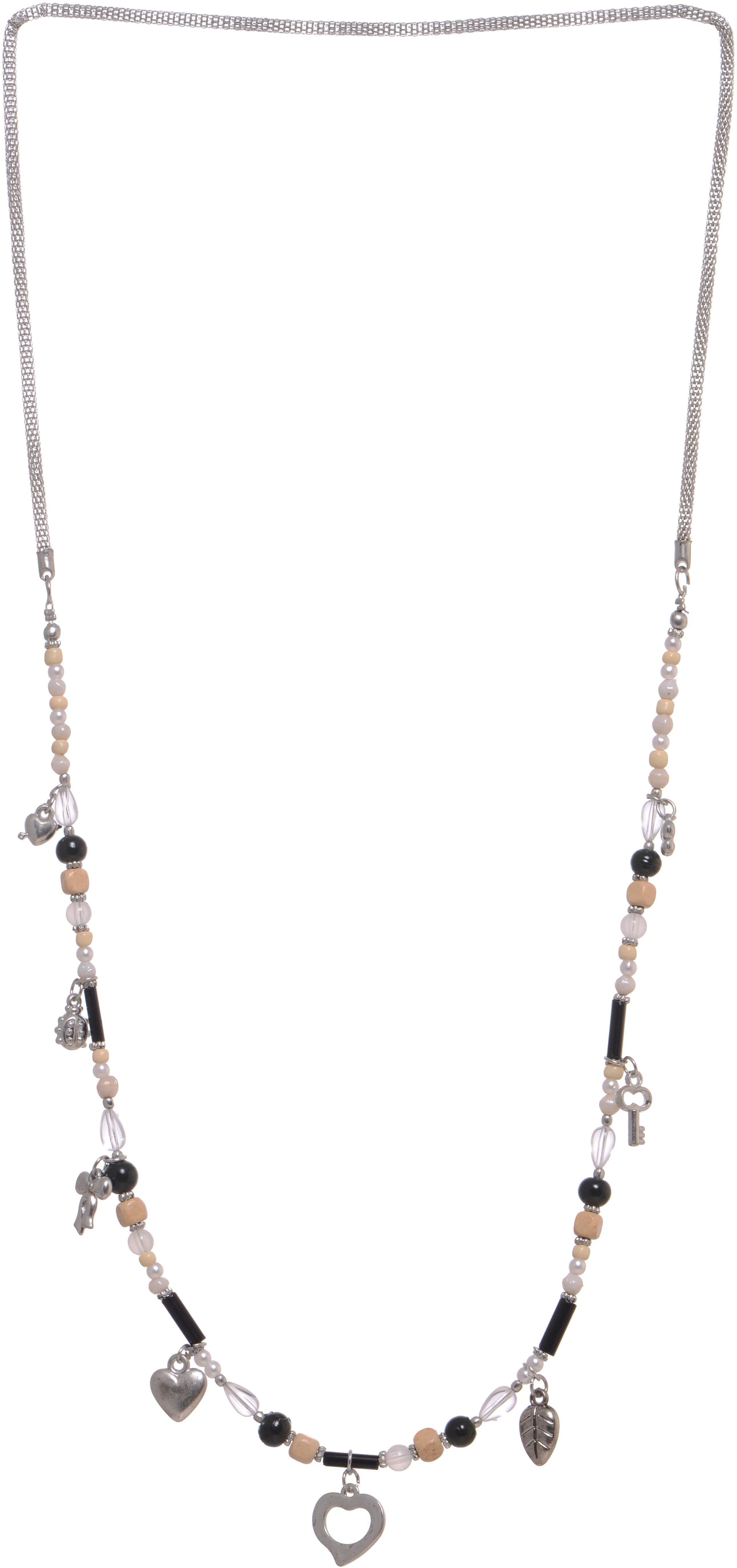 Village Handicrafts Glass, Metal Necklace