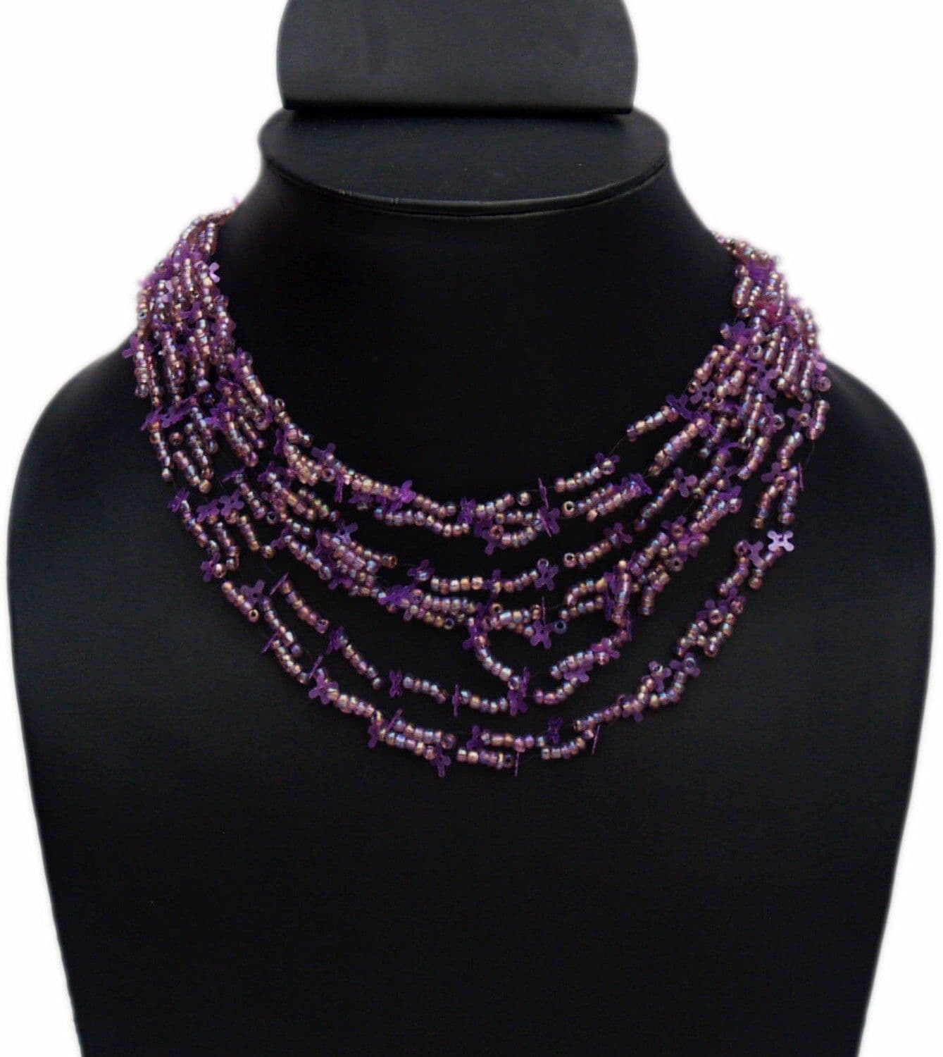VR Designers Glass Necklace