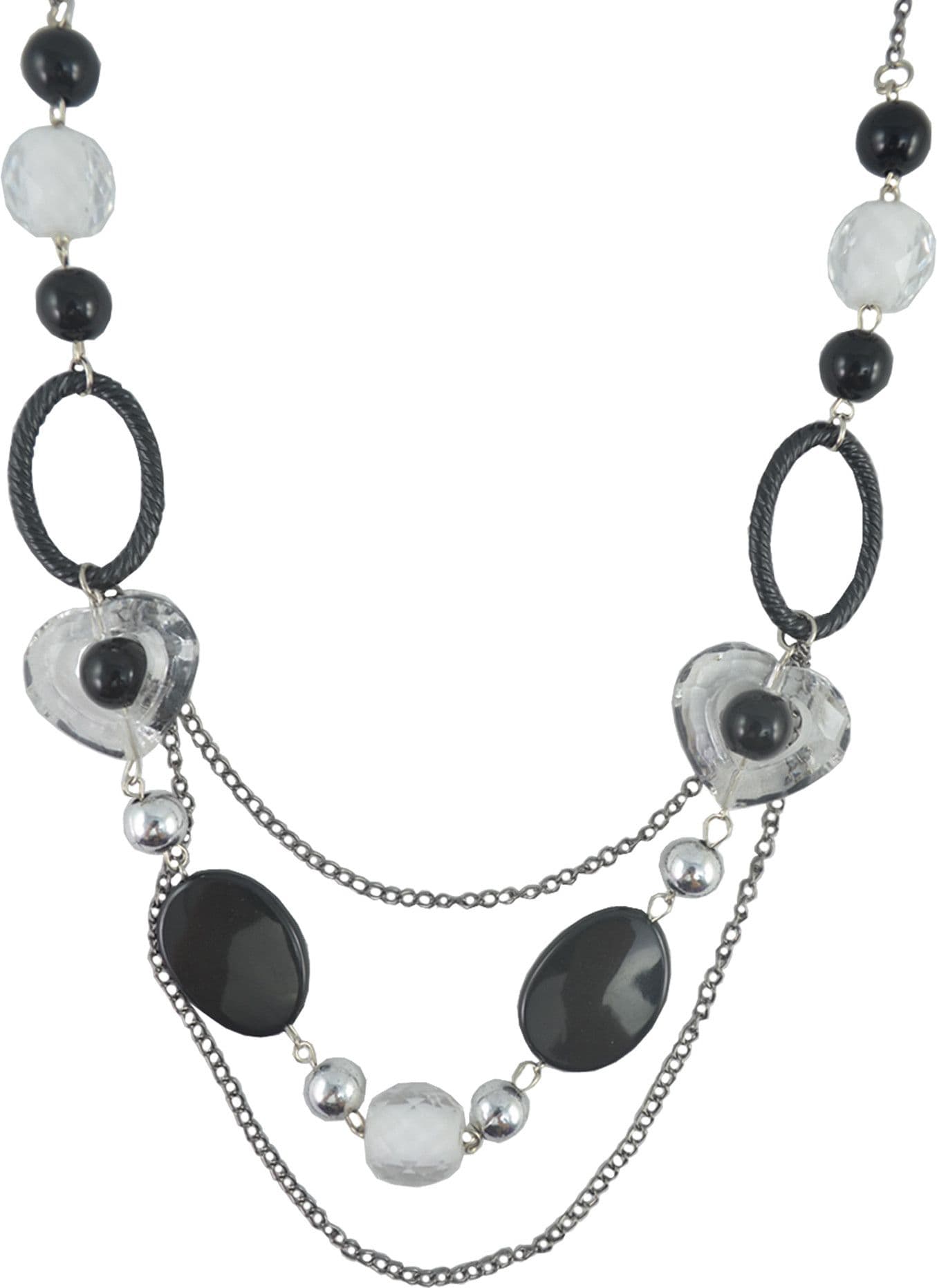 Diovanni Fashionable Monochrome Metal, Alloy Necklace