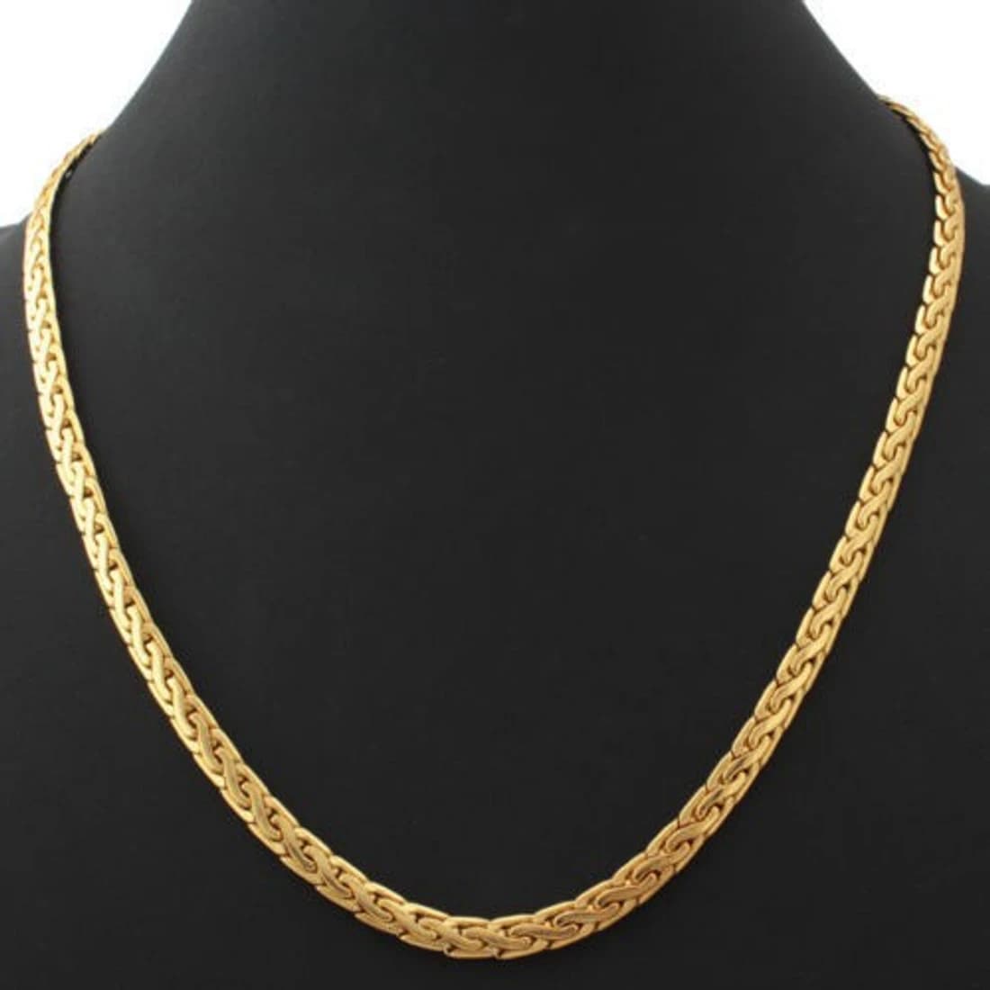 Magic 22K Yellow Gold Plated Brass Chain