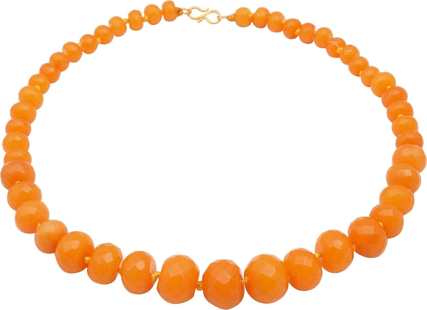 Jewelina Gems Brass Necklace