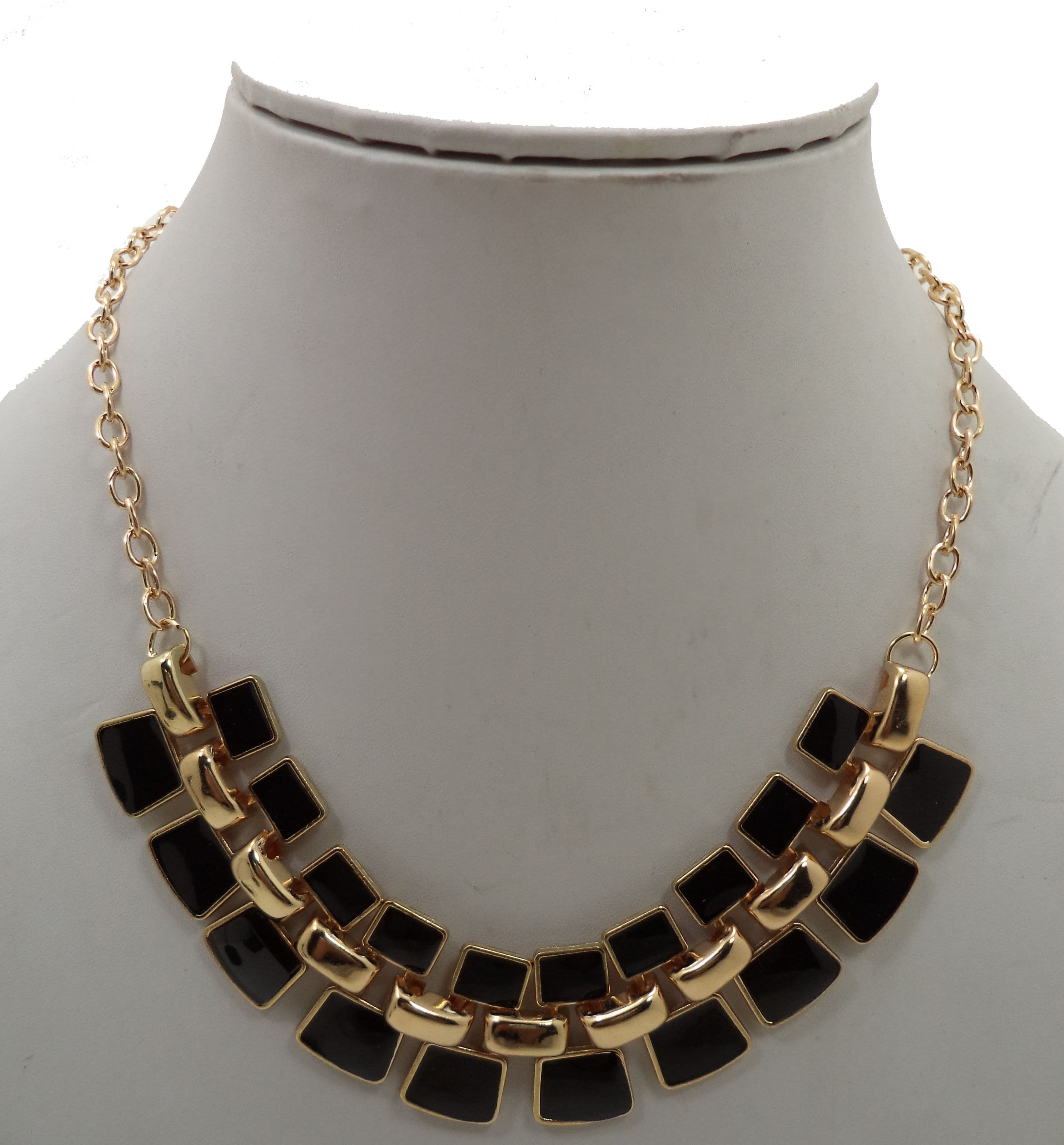 Gia Yellow Gold Plated Metal Necklace