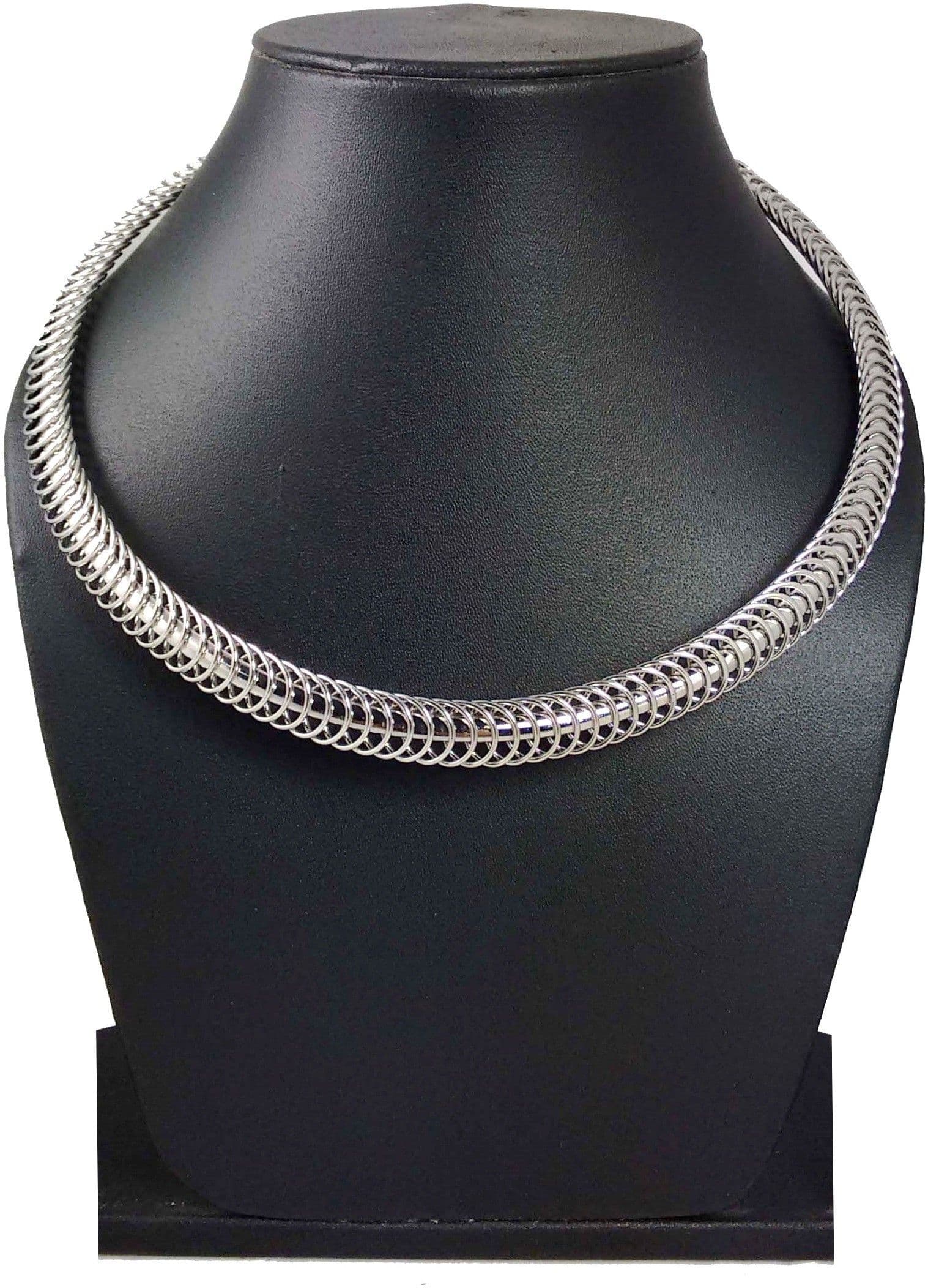 Hotpiper Silver Round Silver Plated Acrylic Necklace