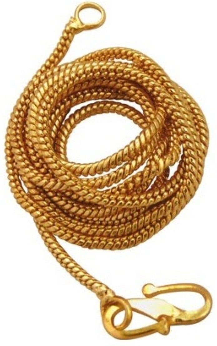 Bajya Apna Yellow Gold Plated Brass Chain