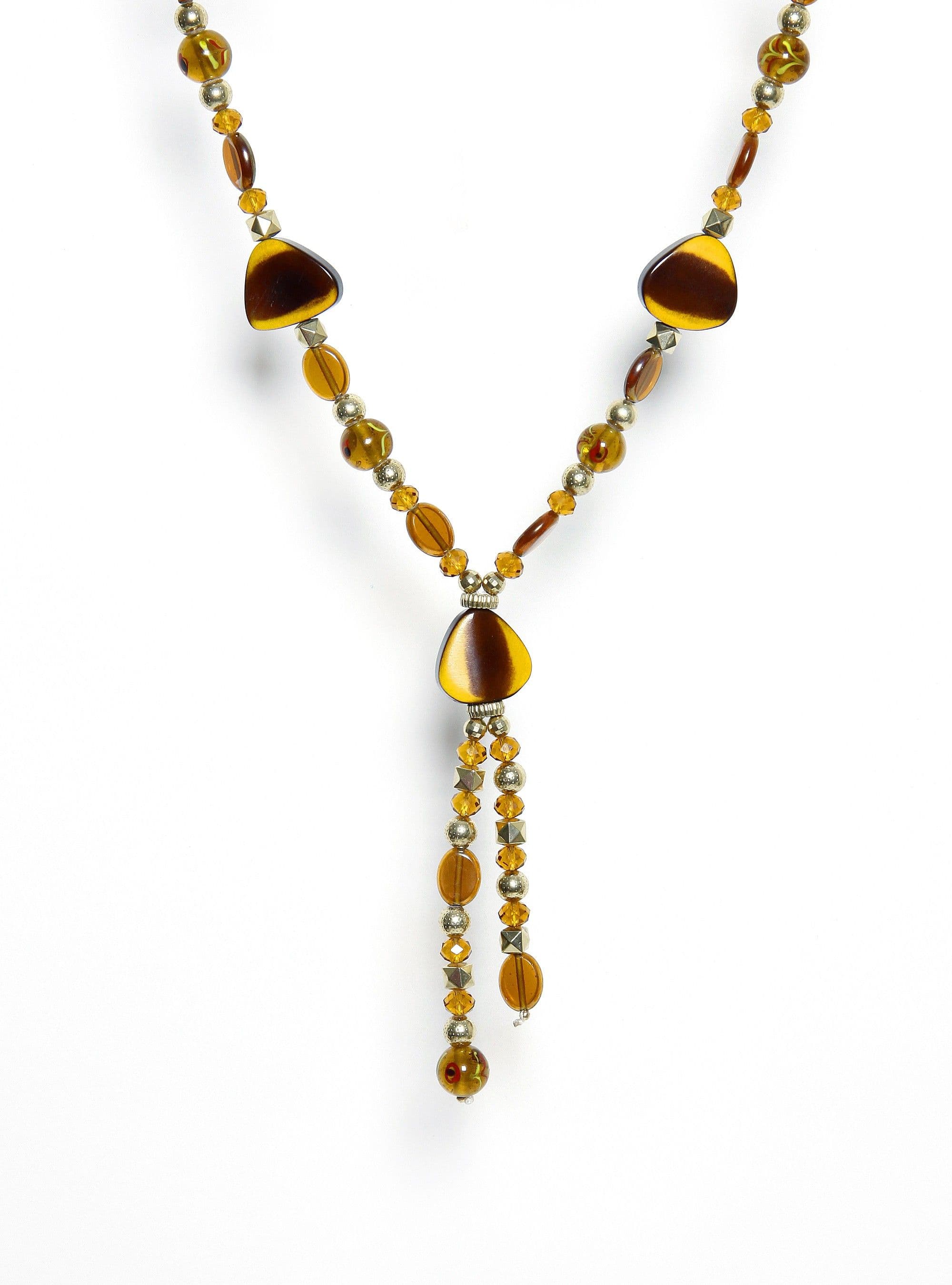 Galz4ever Designer Beaded Rope Alloy Necklace