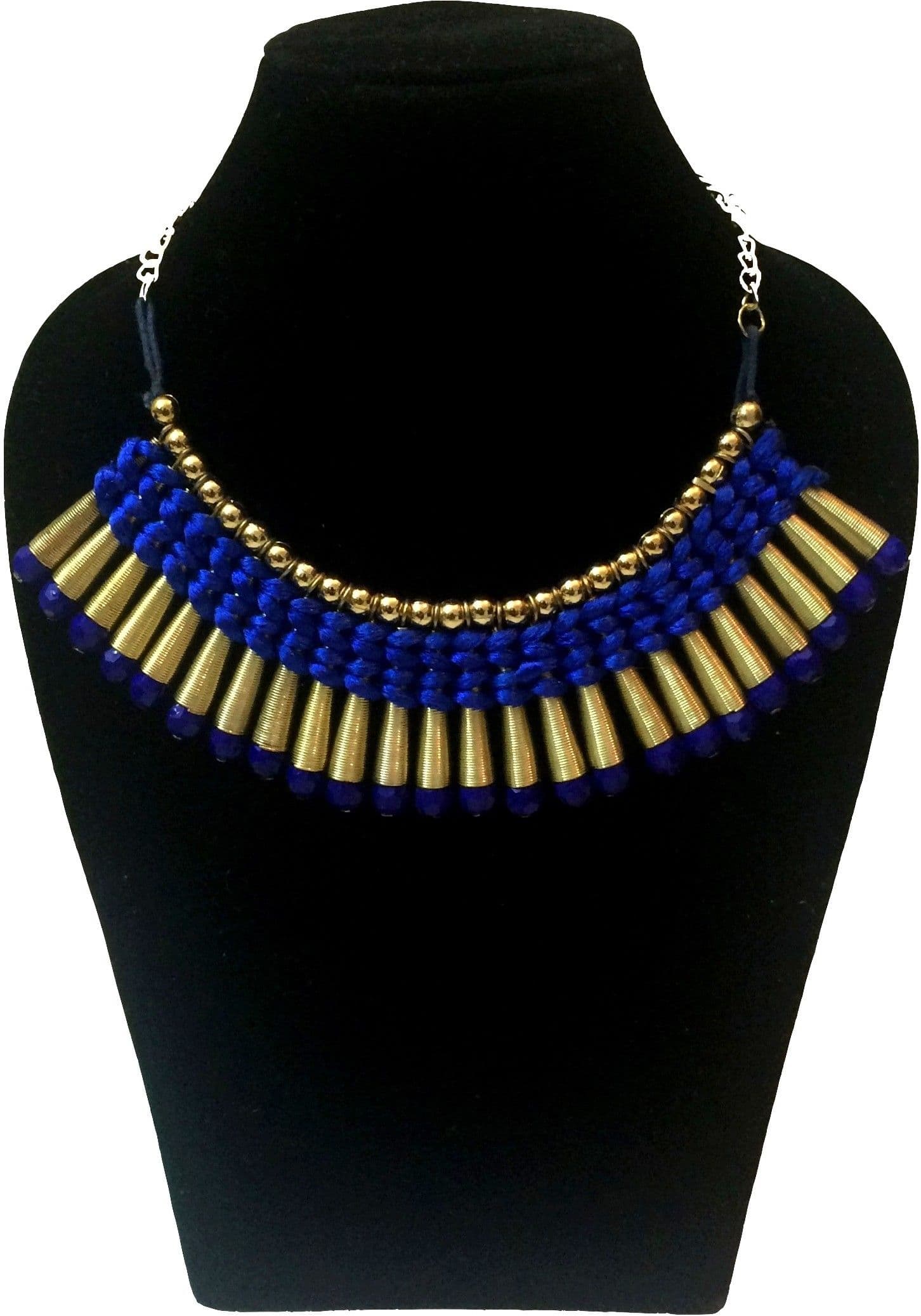 Fash Blush Forever New Red & Gold Tribal Thread Alloy Necklace