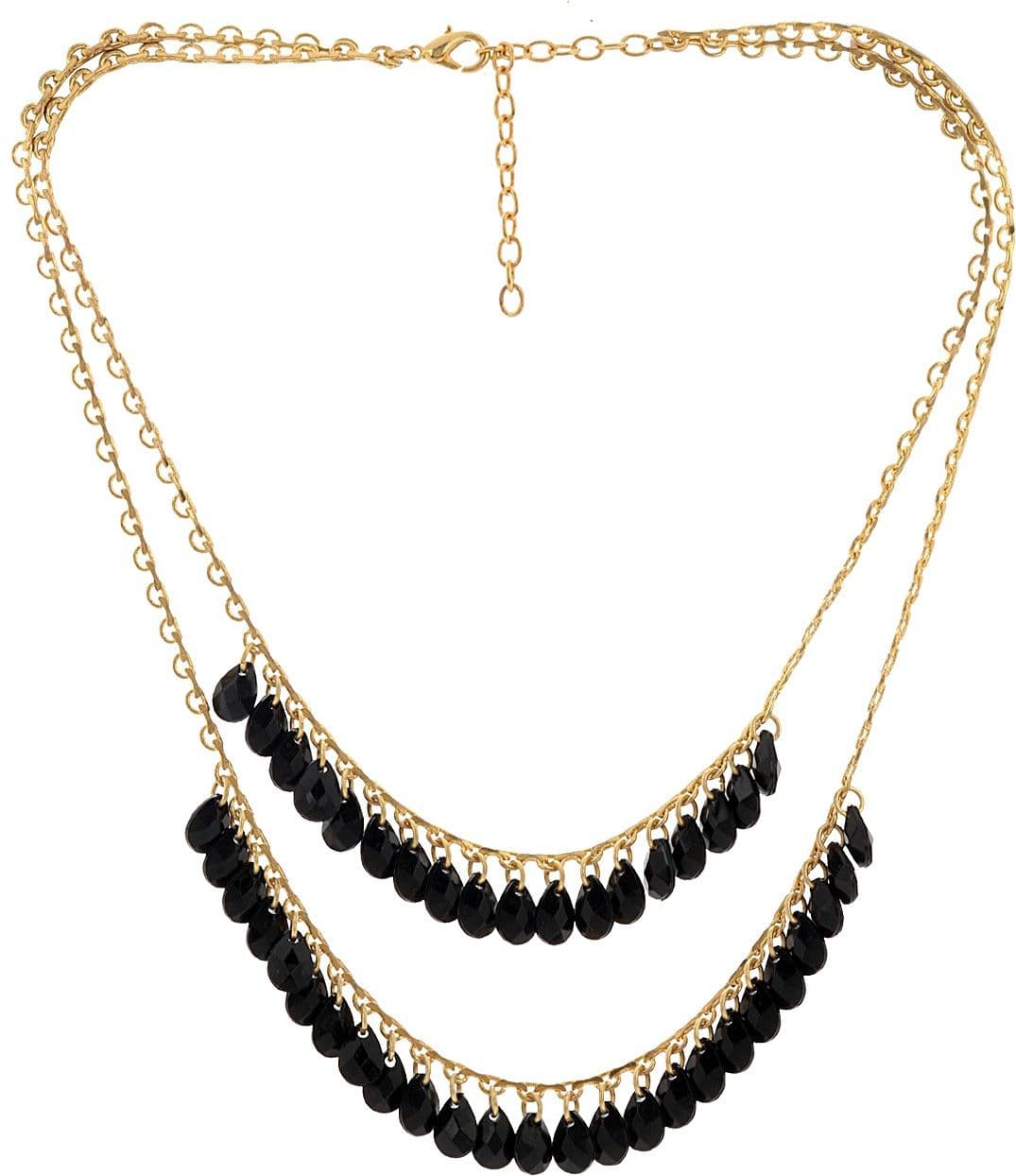 Falconoverseas Color Spark Brass Necklace