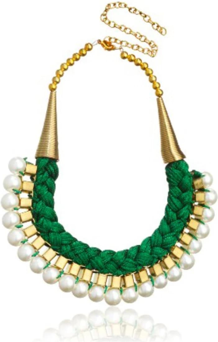 Fashblush Braided Bead Alloy Necklace