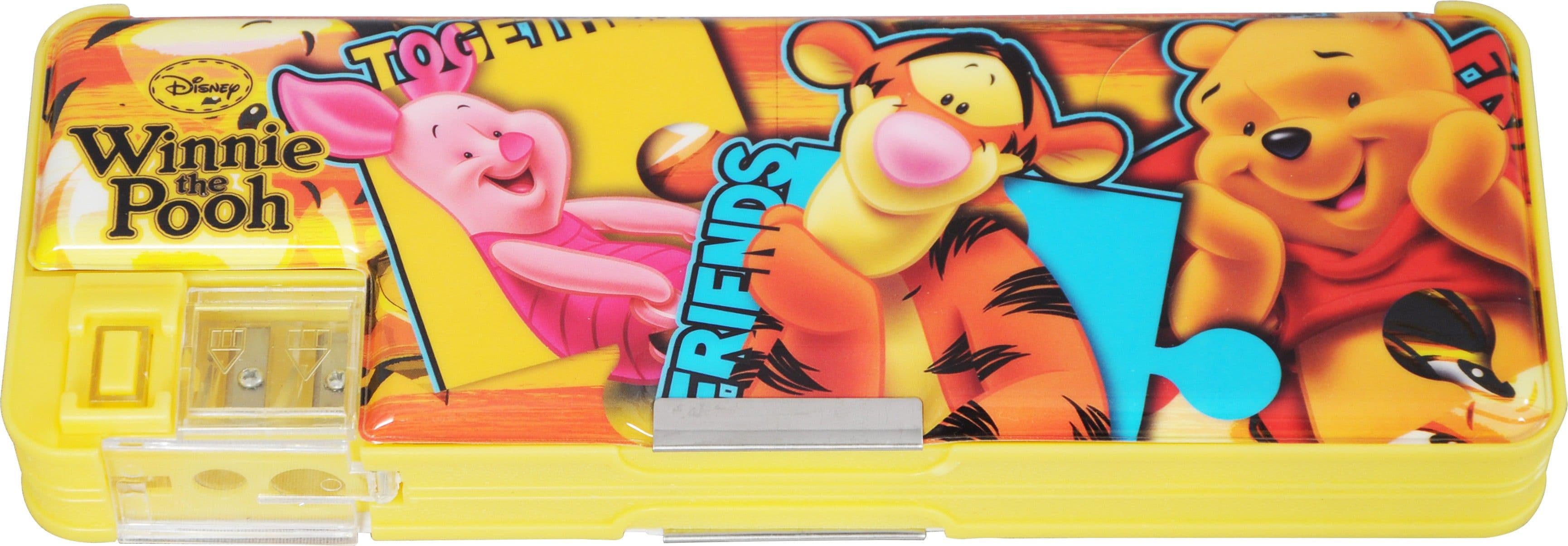 Disney Pooh Cartoon Art Plastic Pencil Box