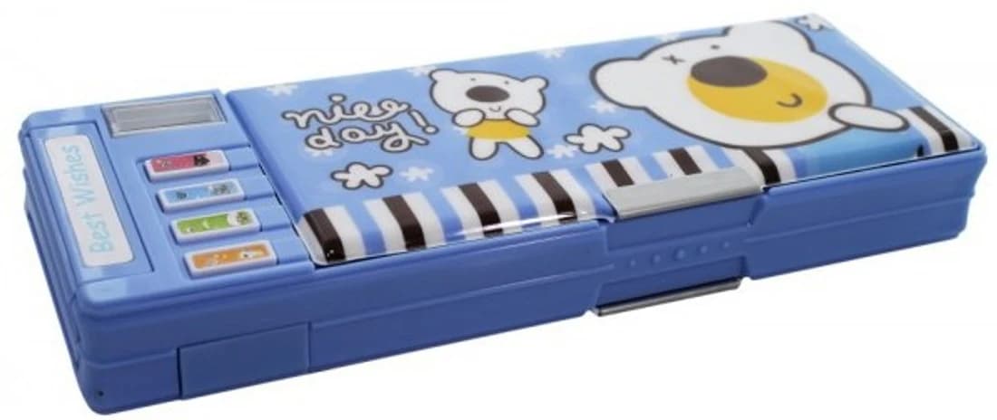 Neo Gold Leaf Fancy School Art Plastic Pencil Box