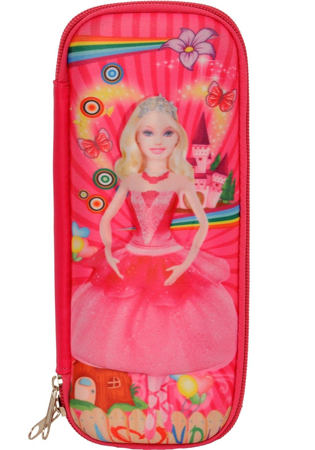 Priya Exports Barbie Doll Art Fabric Pencil Box