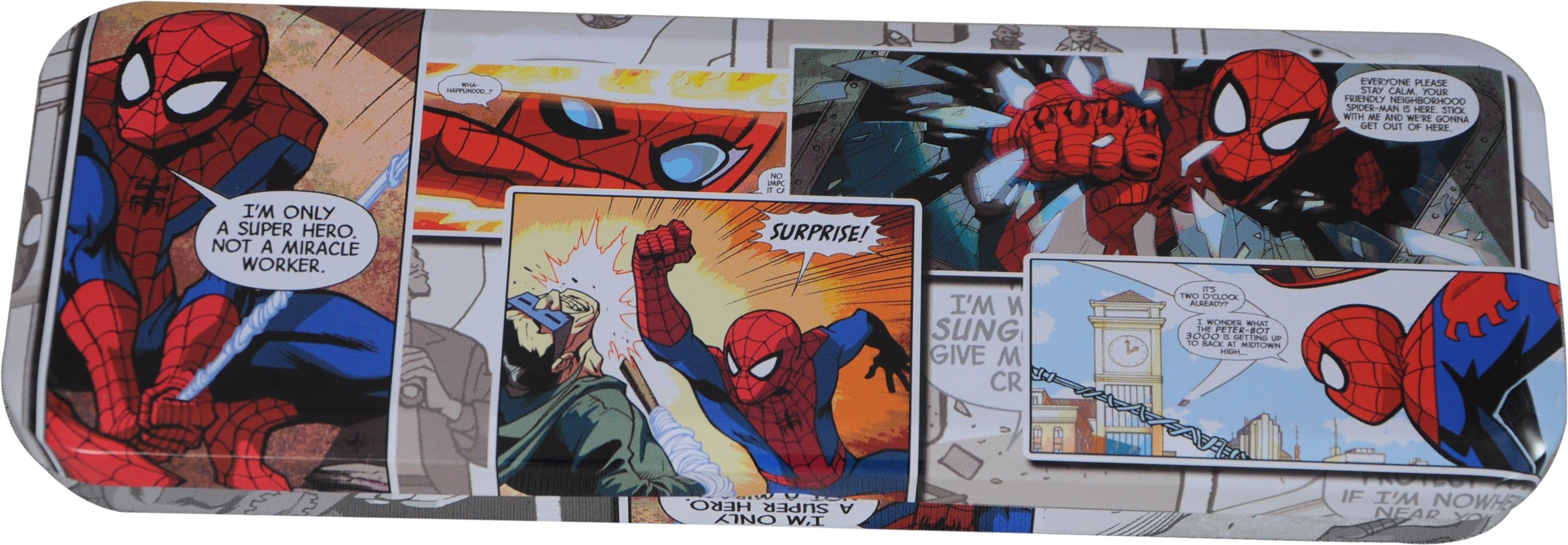 Disney Spiderman Superhero Art Metal Pencil Box