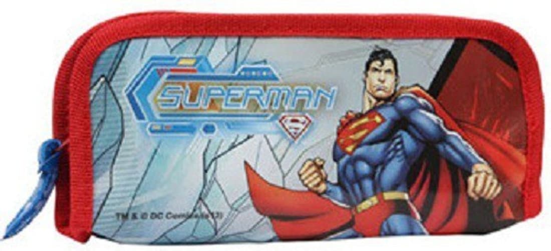 DC Comics Superman Cartton Characters Art Fabric Pencil Box