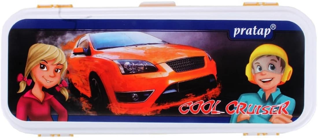 Neo Gold leaf Fancy School Art Plastic Pencil Box
