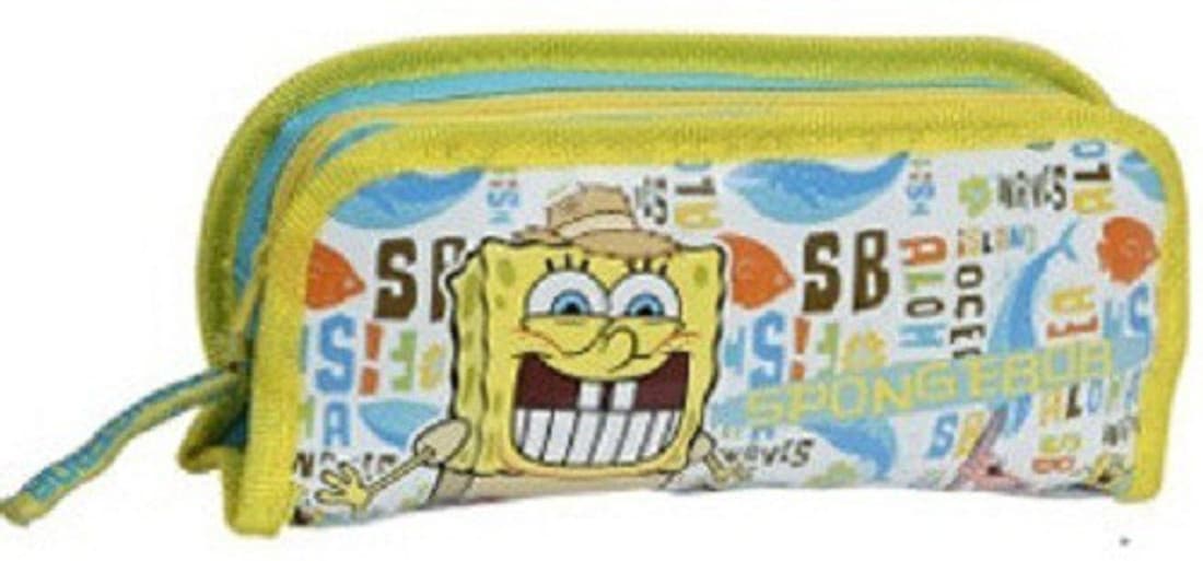 Nickelodeon Spongebob Cartton Characters Art Fabric Pencil Box