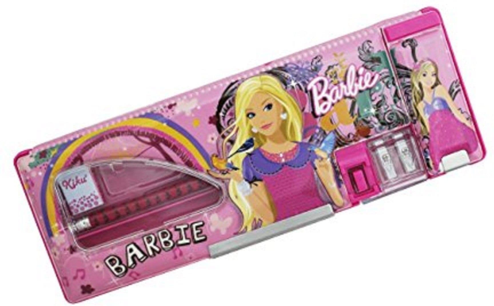 Shopaholic Barbie Cartoon Art Plastic Pencil Box