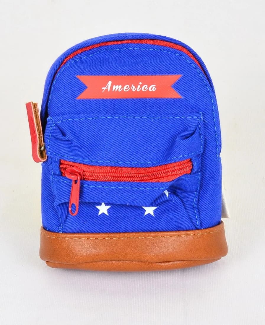 Enwraps Utility Pouch America Miniature Bag Abstract Art Cloth Pencil Box