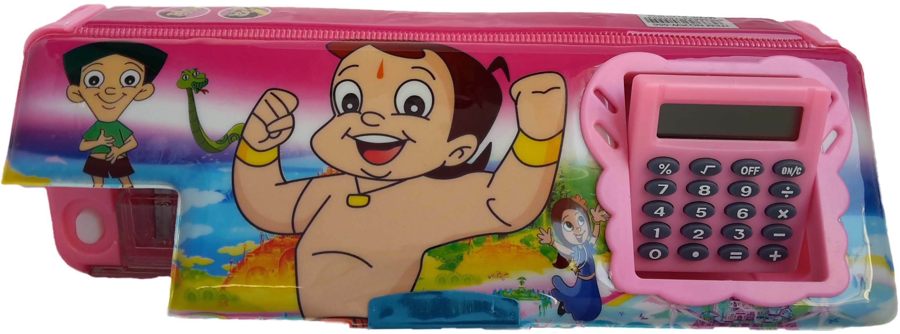 HM International Bheem Printed Art Plastic Pencil Box