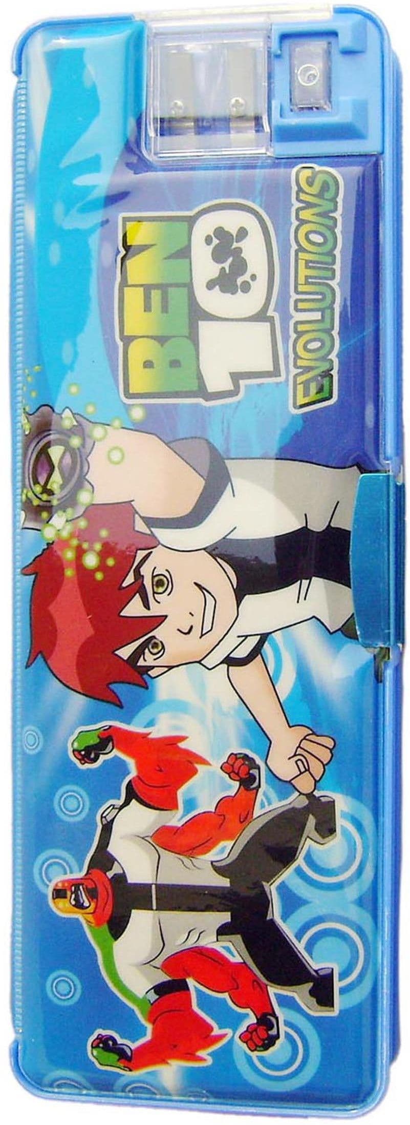 Shoplorry Attached Sharpener Ben10 Art Plastic Pencil Box