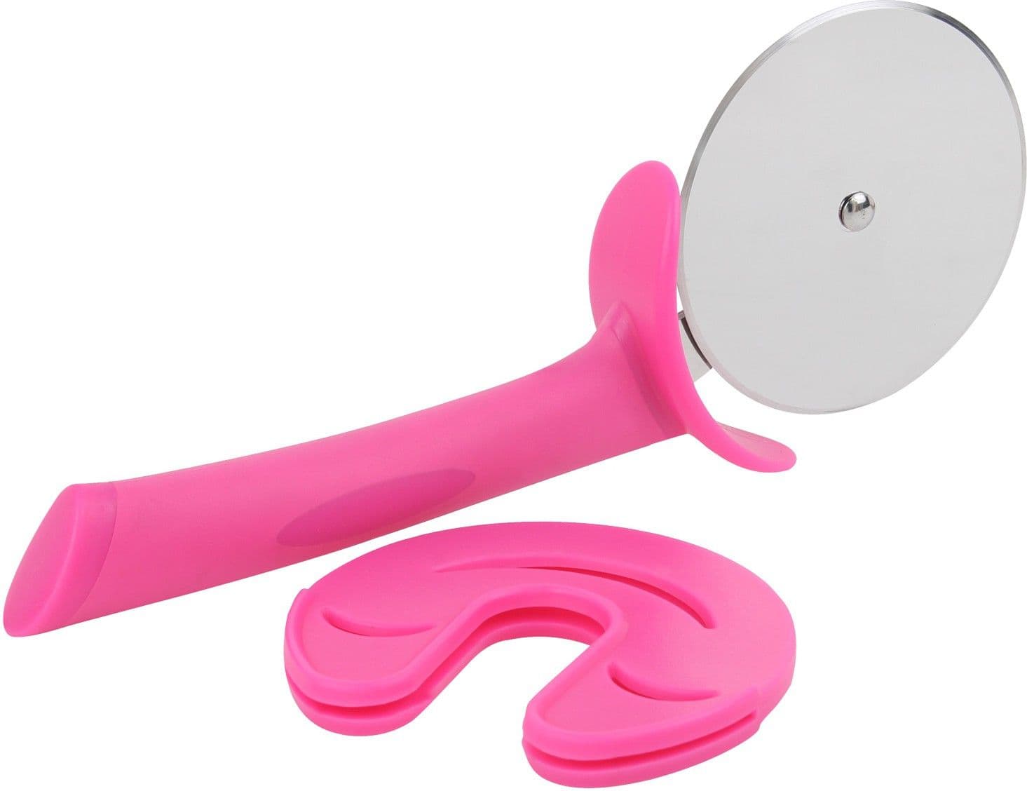 Imported Smiley With Cover Rolling Pizza Cutter