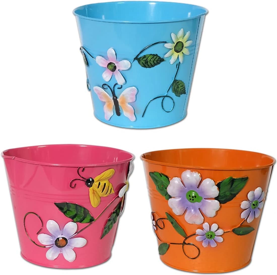 Super Drool Floral Plant Container Set