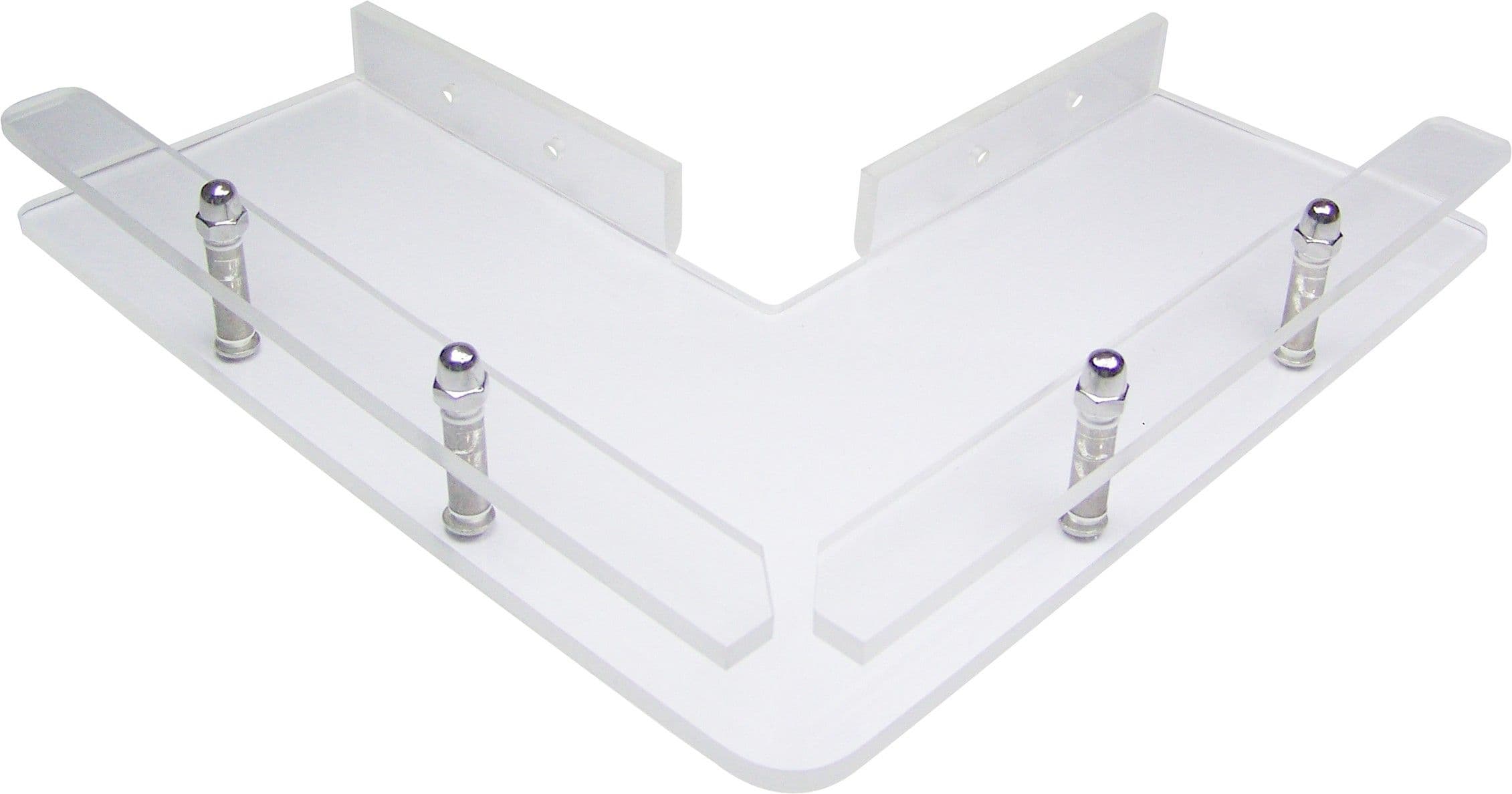Transtal 'V' Edge 10" Acrylic Wall Shelf