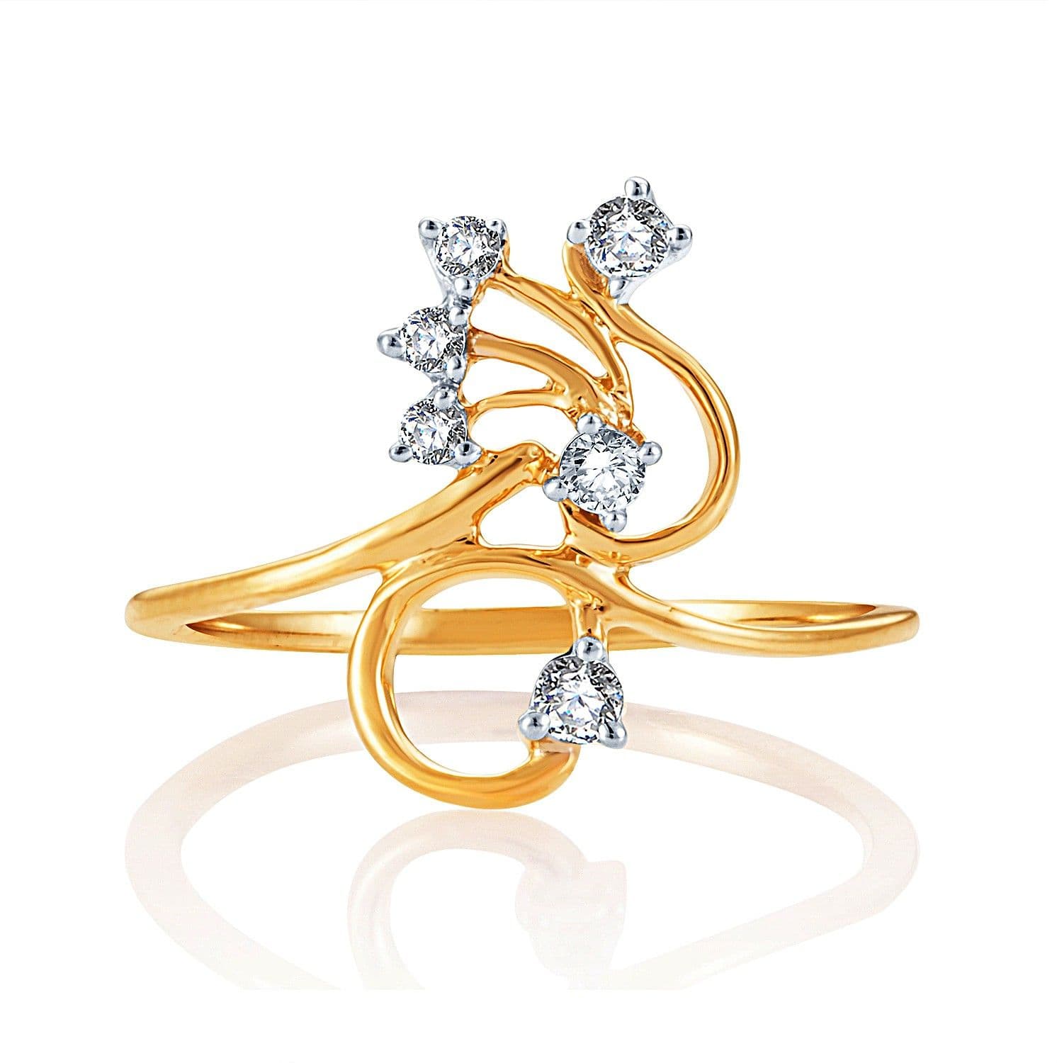 Karatcraft Artifex Yellow Gold Diamond 18 K Ring