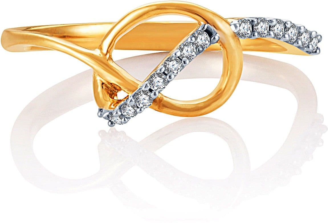 Karatcraft Simplicity Yellow Gold Diamond 18 K Ring