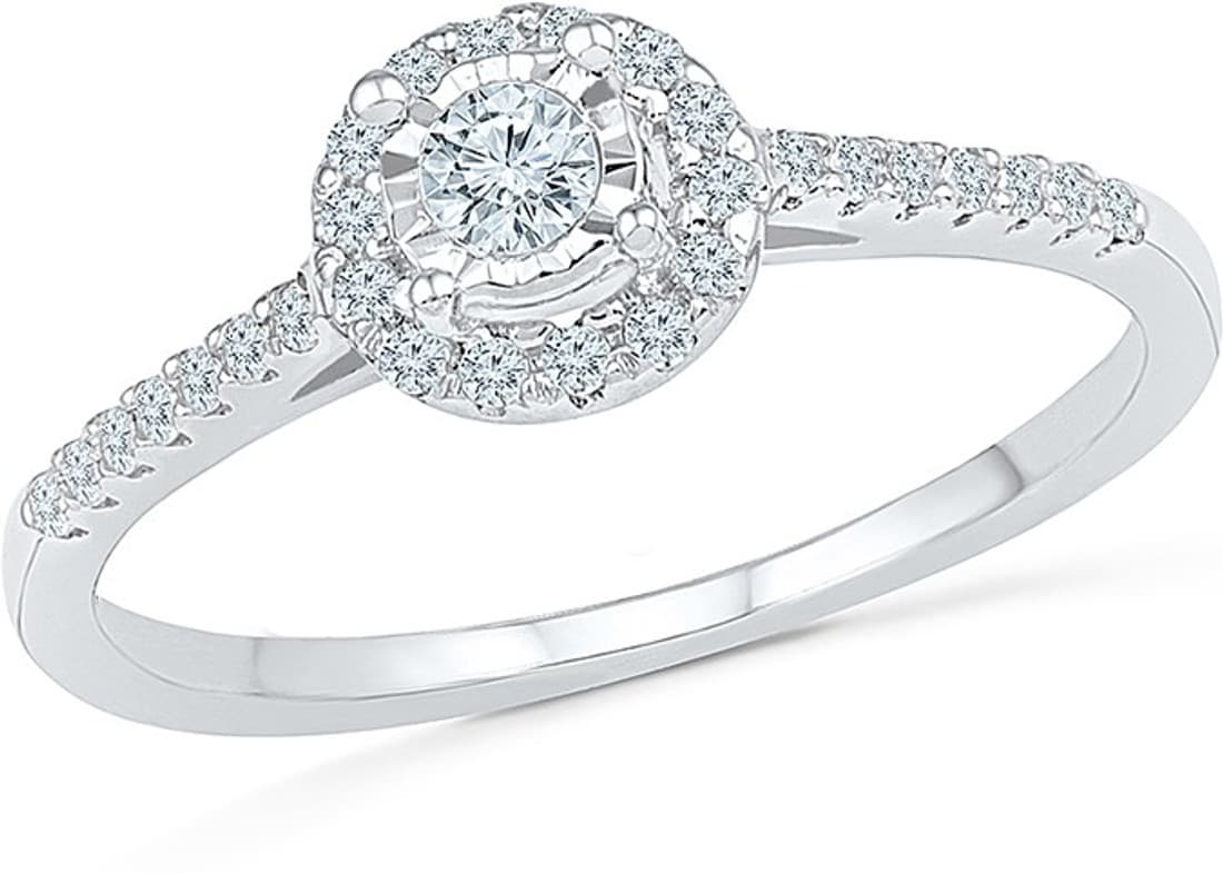 Radiant Bay Priceless Bond White Gold Diamond 18 K Ring