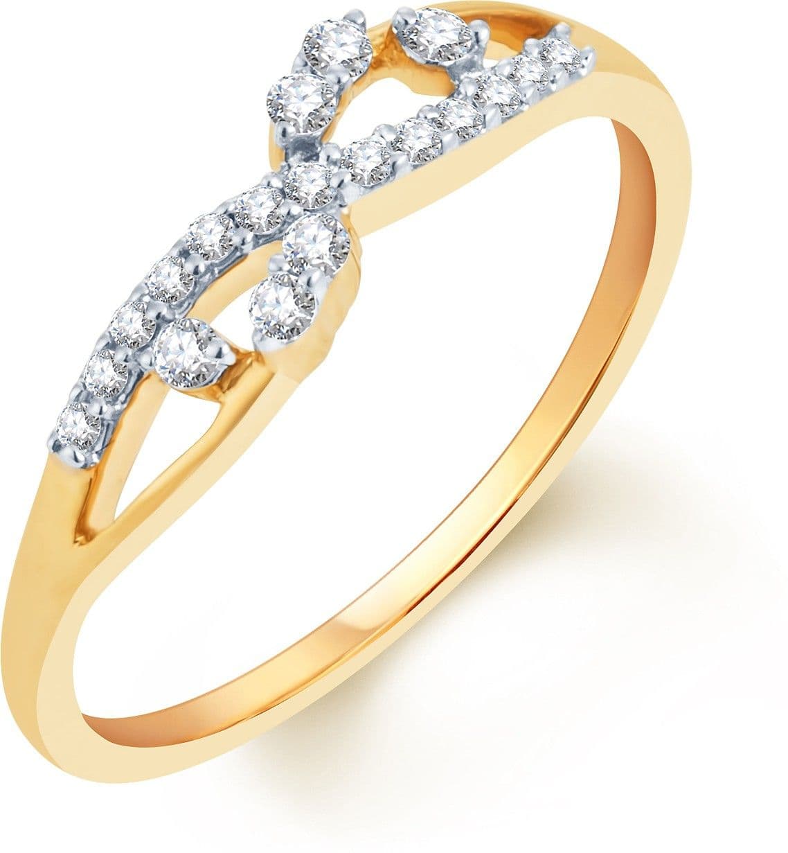 Karatcraft Trenza Yellow Gold Diamond 18 K Ring