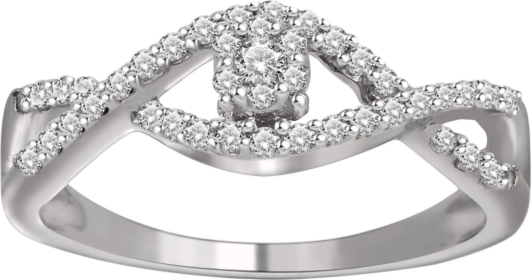 LinkedInLove White Gold Diamond White Gold 18 K Ring
