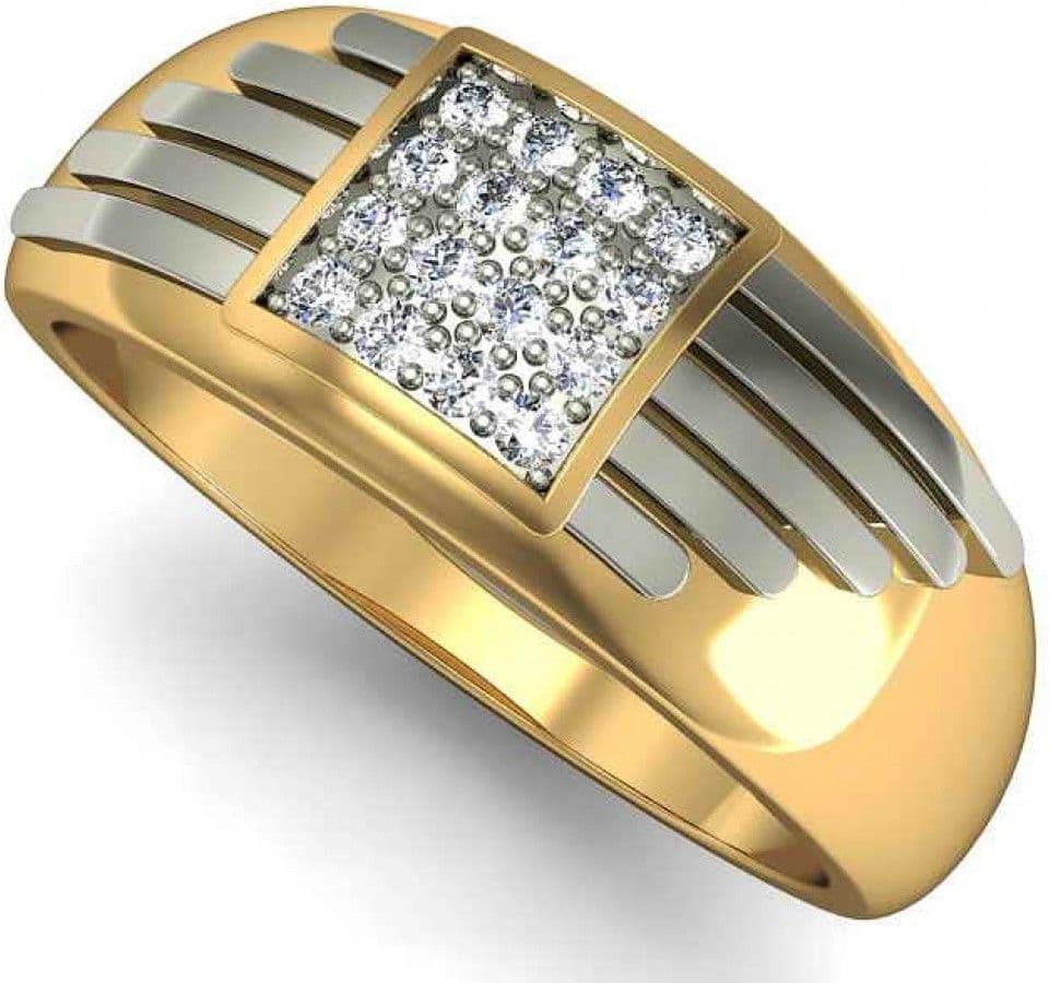 Rasav Jewels Yellow Gold Diamond 18 K Ring