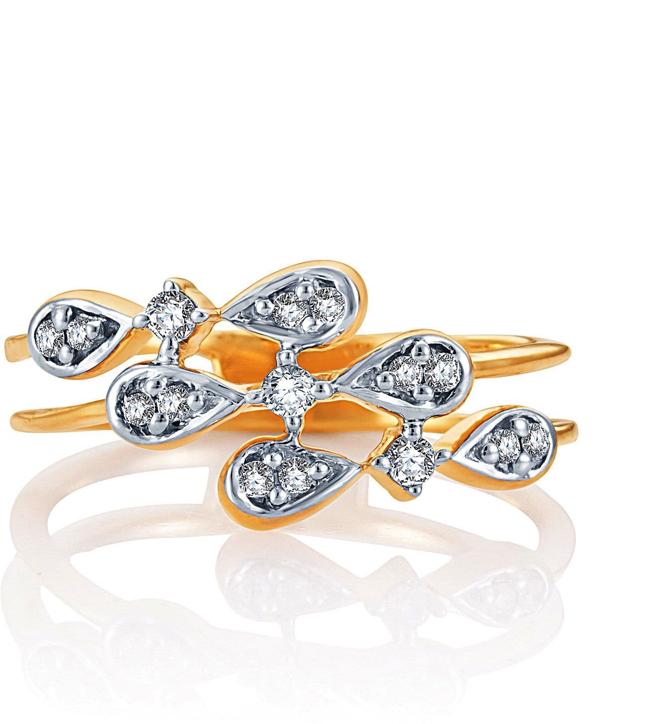 Karatcraft Drupples Yellow Gold Diamond 18 K Ring