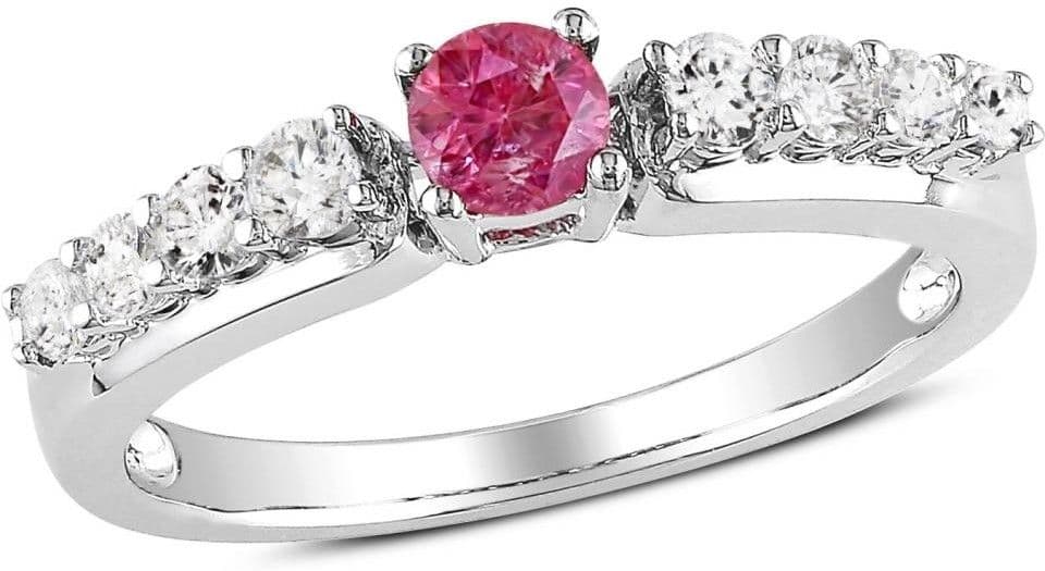 Kiara Jewellery Sterling Silver Cubic Zirconia Rhodium Ring