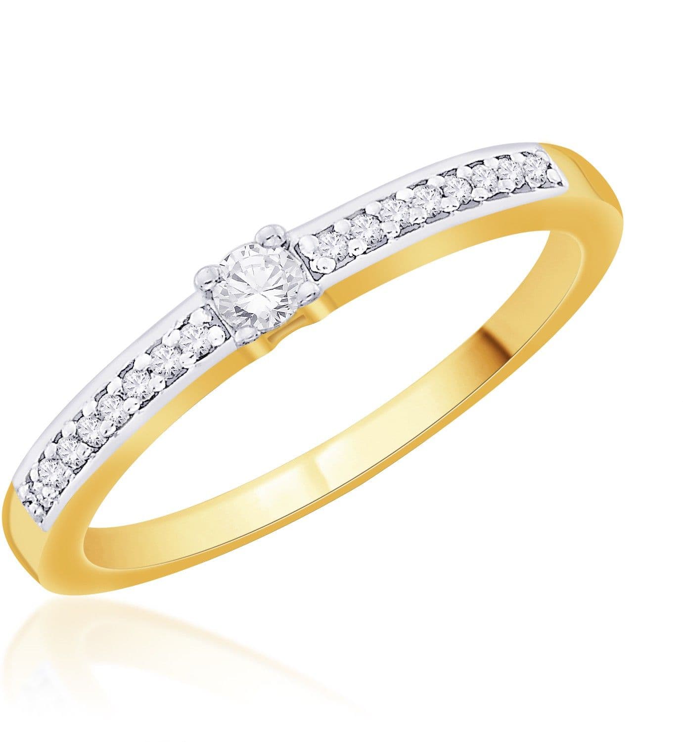Karatcraft Ailey Band Gold Diamond 18 K Ring