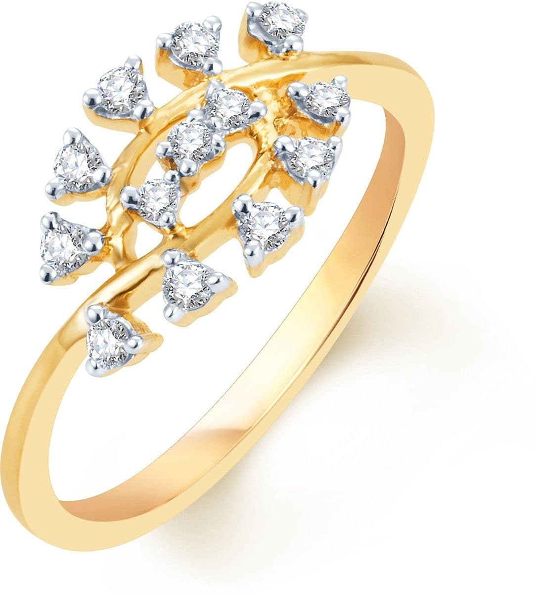 Karatcraft Boat Yellow Gold Diamond 18 K Ring