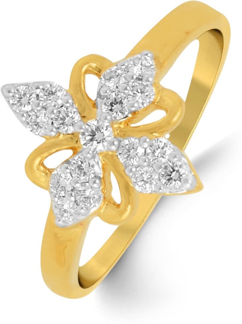 P.N.Gadgil Jewellers Gold Diamond 18K Yellow Gold 18 K Ring