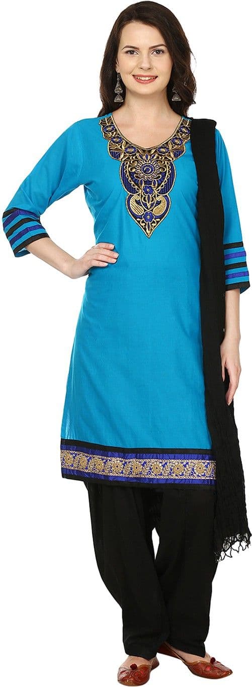 Aavaya Fashion Embroidered Kurti & Patiyala