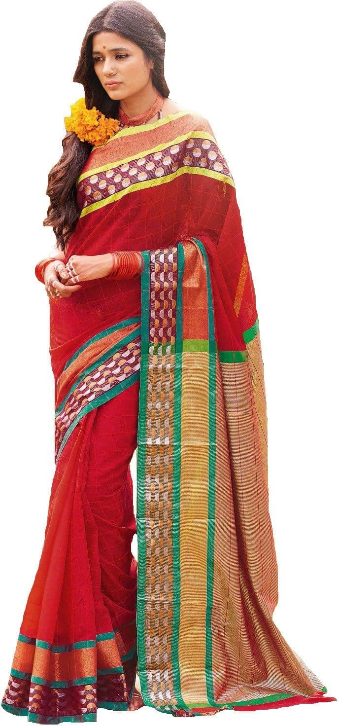 Mahek Saree Striped Fashion Cotton Sari
