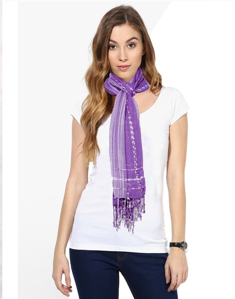 Indistar Self Design Viscose Women's Stole