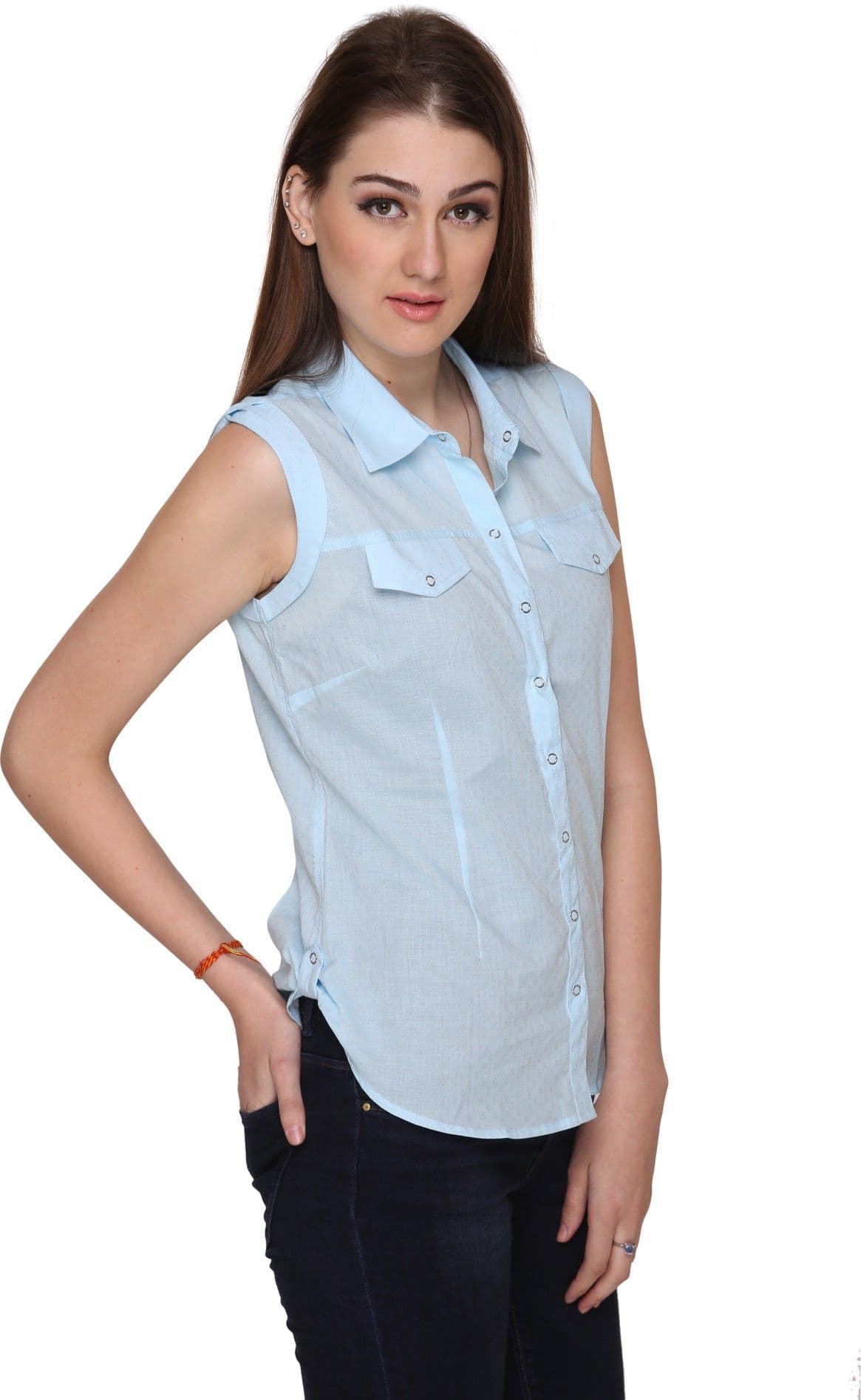 Bombay High Women's Solid Formal Shirt